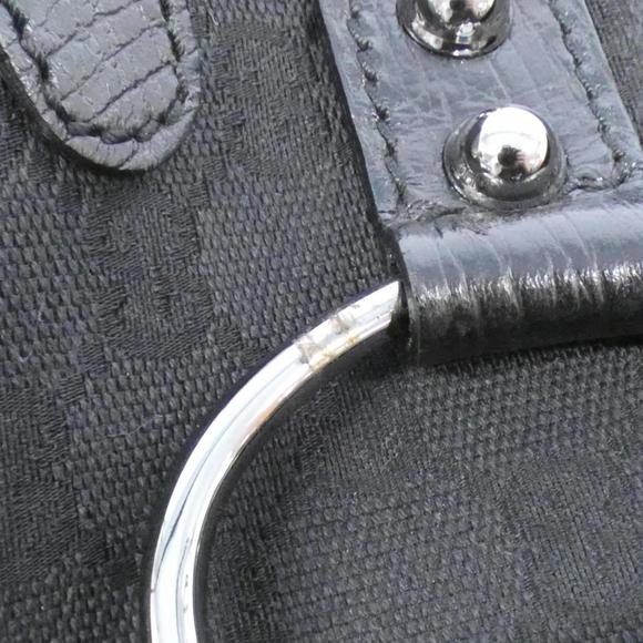 GUCCI Black Leather Shoulder Bag with Gold Chain 114915 - Picture 5 of 10